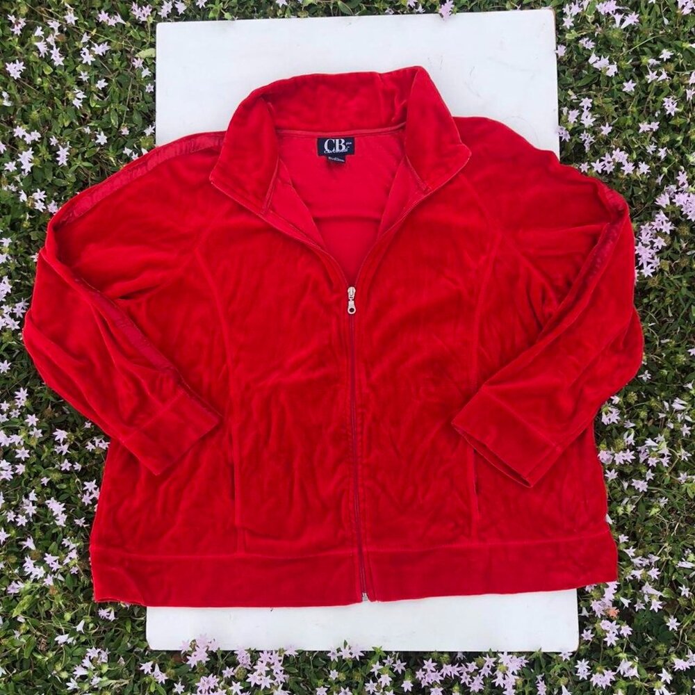 Red Velour Jacket
